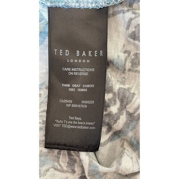Ted Baker London One of Only a Few Floral T-Shirt  size 6 - Picture 6 of 7